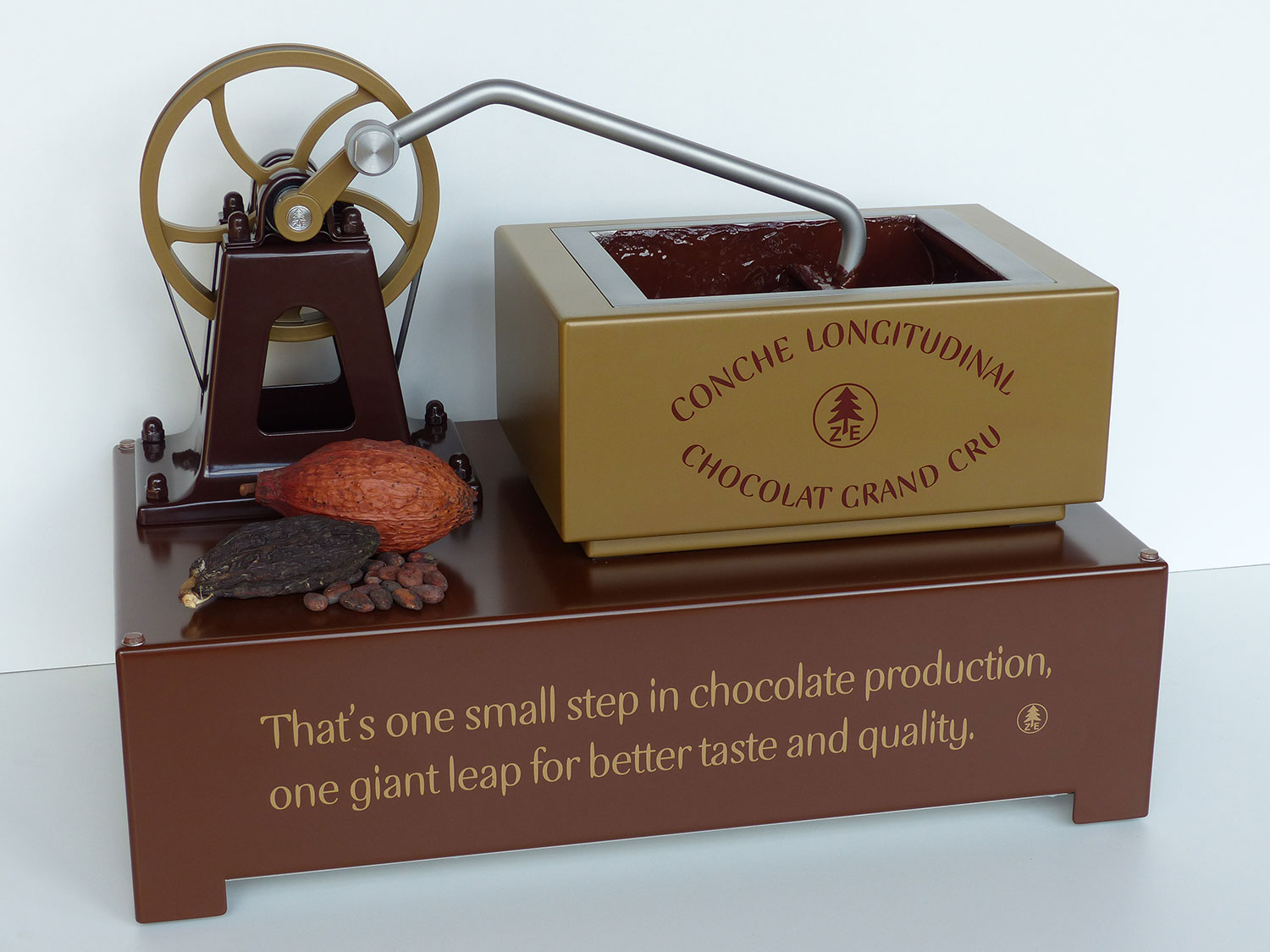 Conche chocolate packaging and processing
